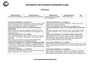 Pro Martial Arts Schools Kickboxing Clubs Brown Belt