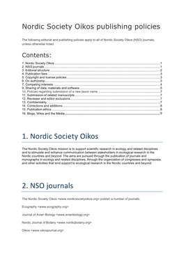 NSO OEO Editorial and Publishing Policies, Ver 2