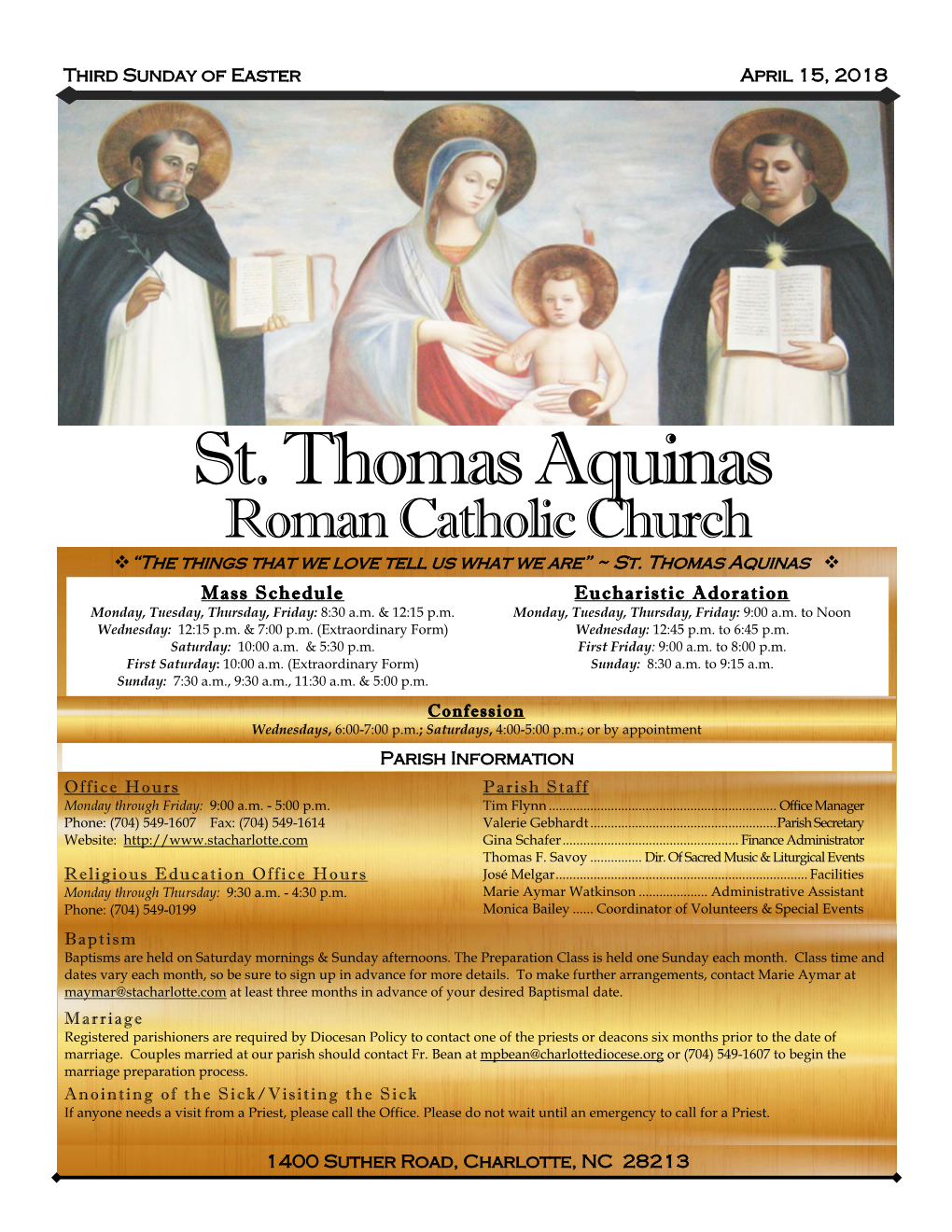 St. Thomas Aquinas Charlotte, NC