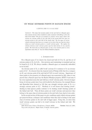 On Weak*-Extreme Points in Banach Spaces
