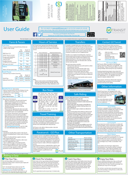 GO Transit Route Map and Rider's Guide