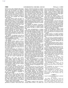 CONGRESSIONAL RECORD—HOUSE February 1, 2005