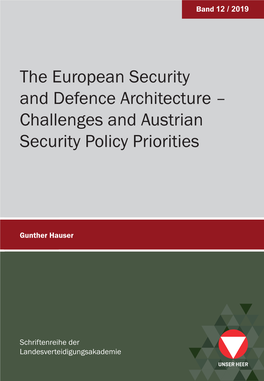 The European Security and Defence Architecture