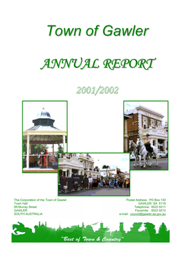Town of Gawler ANNUAL REPORT