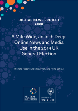 Online News and Media Use in the 2019 UK Election
