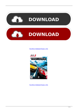 Test Drive Unlimited Trainer 1.45A