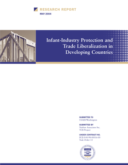 Infant Industry Protection and Trade Liberalization