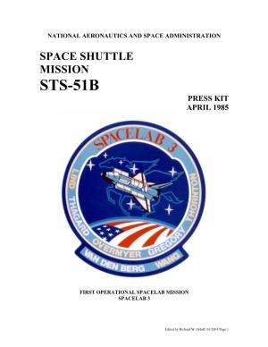 Sts-51B Press Kit April 1985