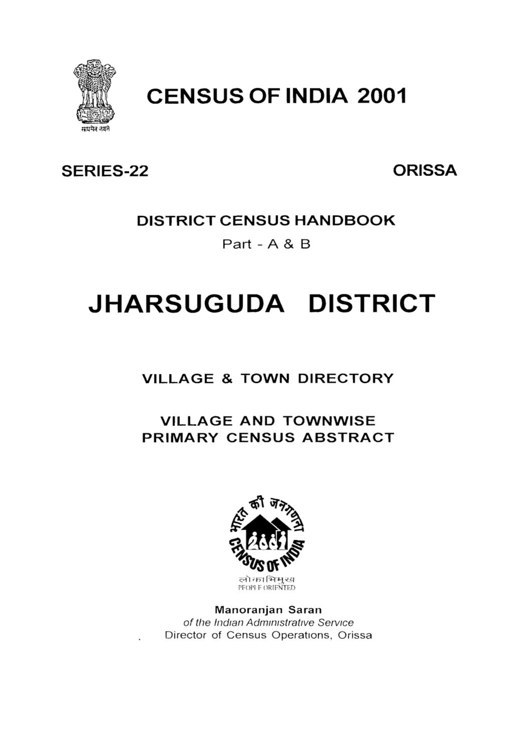 Village and Townwise Primary Census Abstract, Jharsuguda, Part