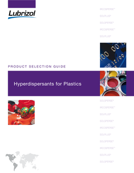Hyperdispersants-Product Guide for Plastics