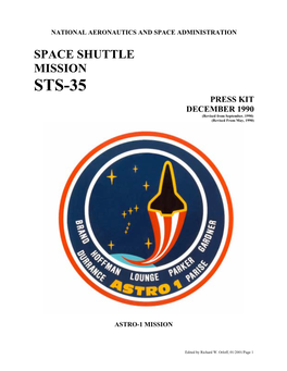 STS-35 PRESS KIT DECEMBER 1990 (Revised from September, 1990) (Revised from May, 1990)