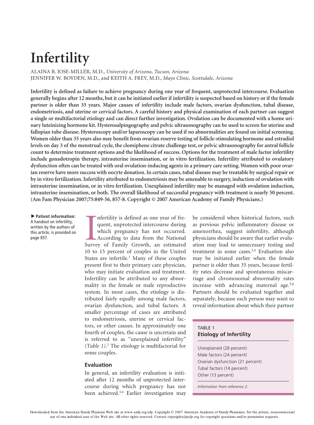 Infertility Is Defined As One Year Of