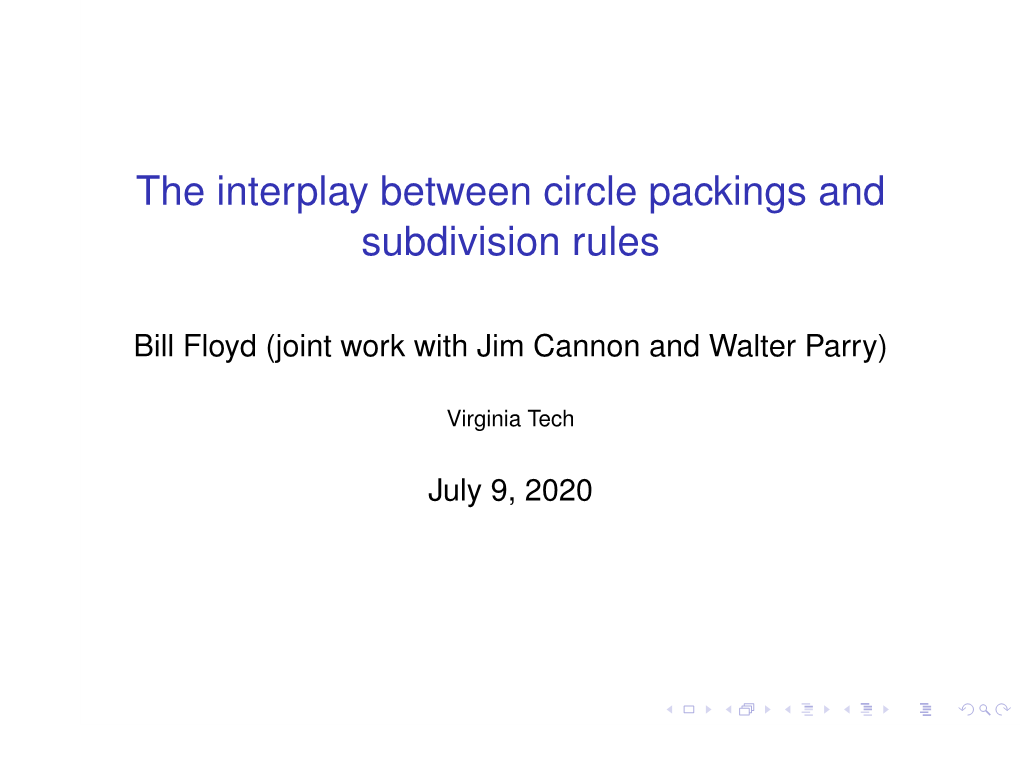 The Interplay Between Circle Packings and Subdivision Rules