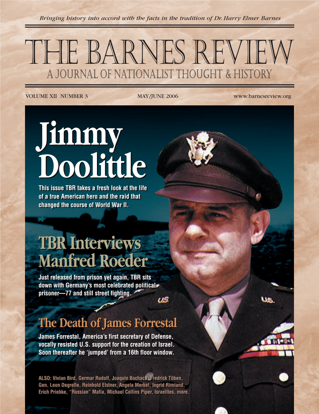 The Barnes Review a JOURNAL of NATIONALIST THOUGHT & HISTORY