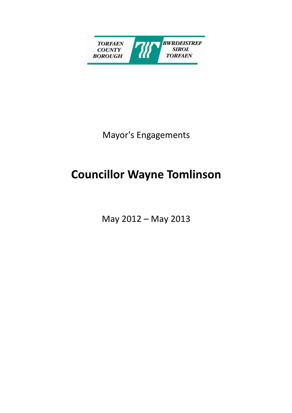 Councillor Wayne Tomlinson