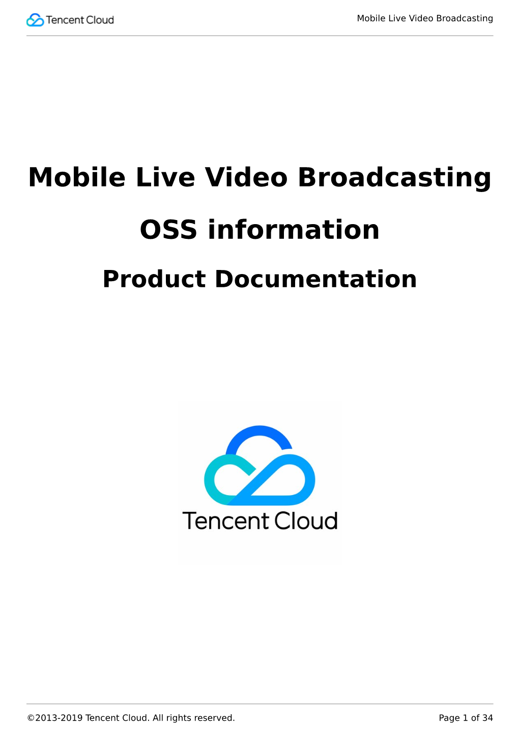 Mobile Live Video Broadcasting OSS Information