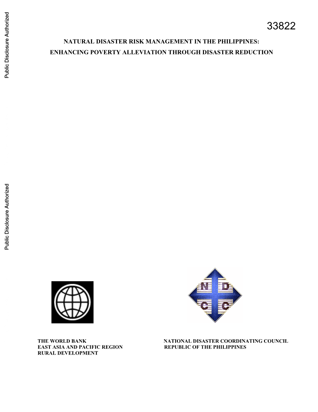 Natural Disaster Risk Management in the Philippines: Enhancing Poverty Alleviation Through Disaster Reduction