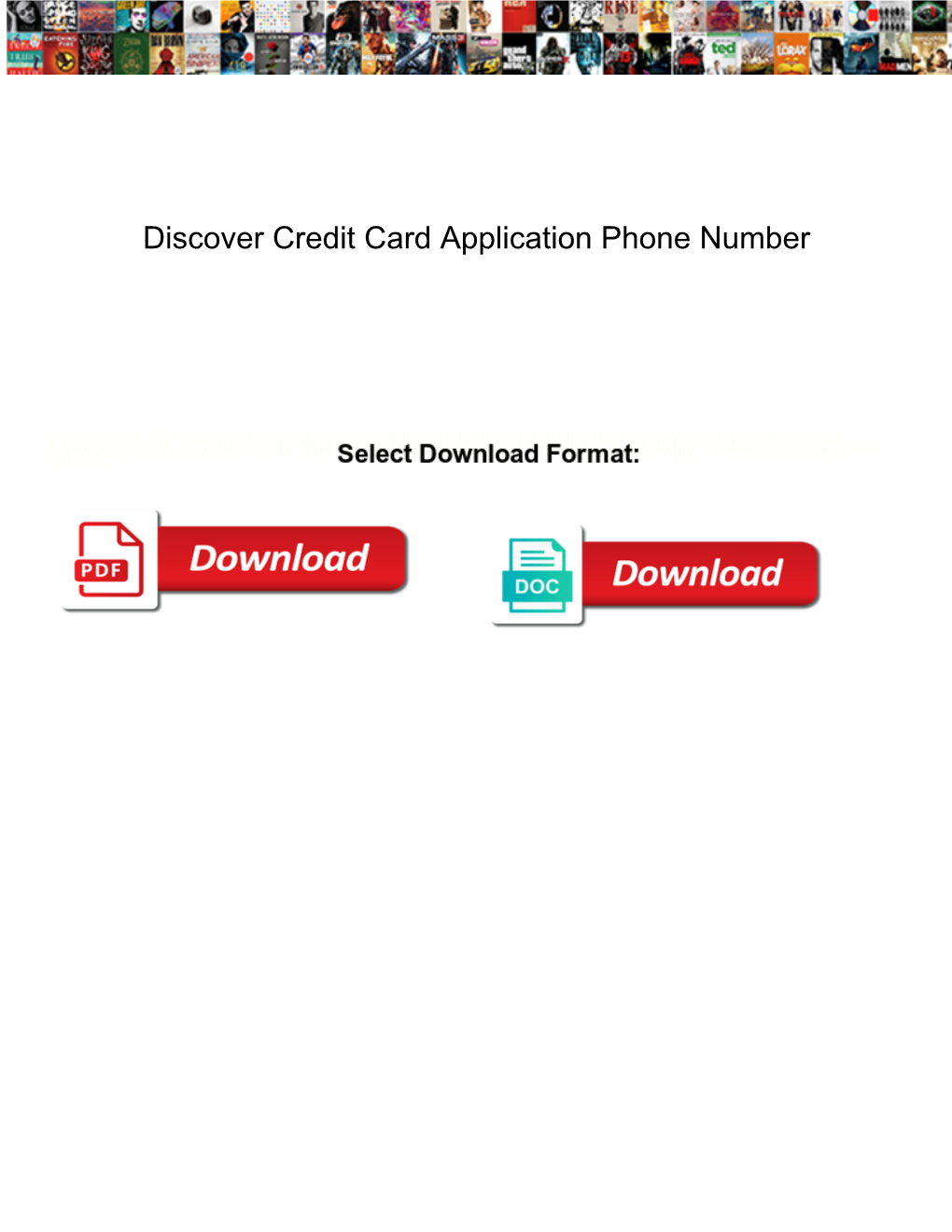 Discover Credit Card Application Phone Number