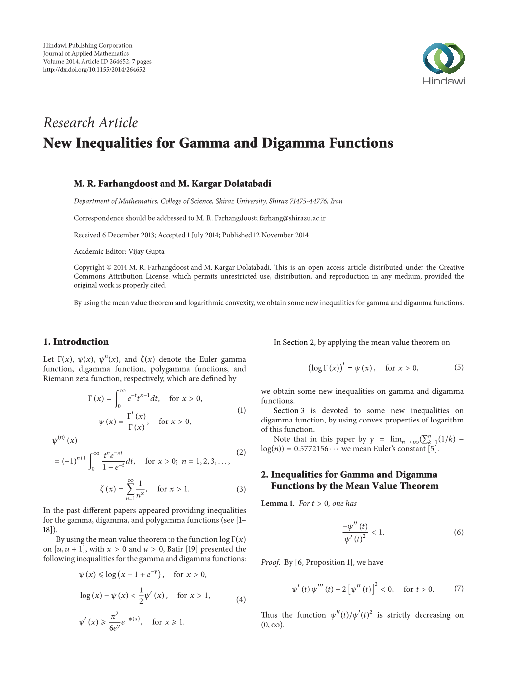 New Inequalities for Gamma and Digamma Functions