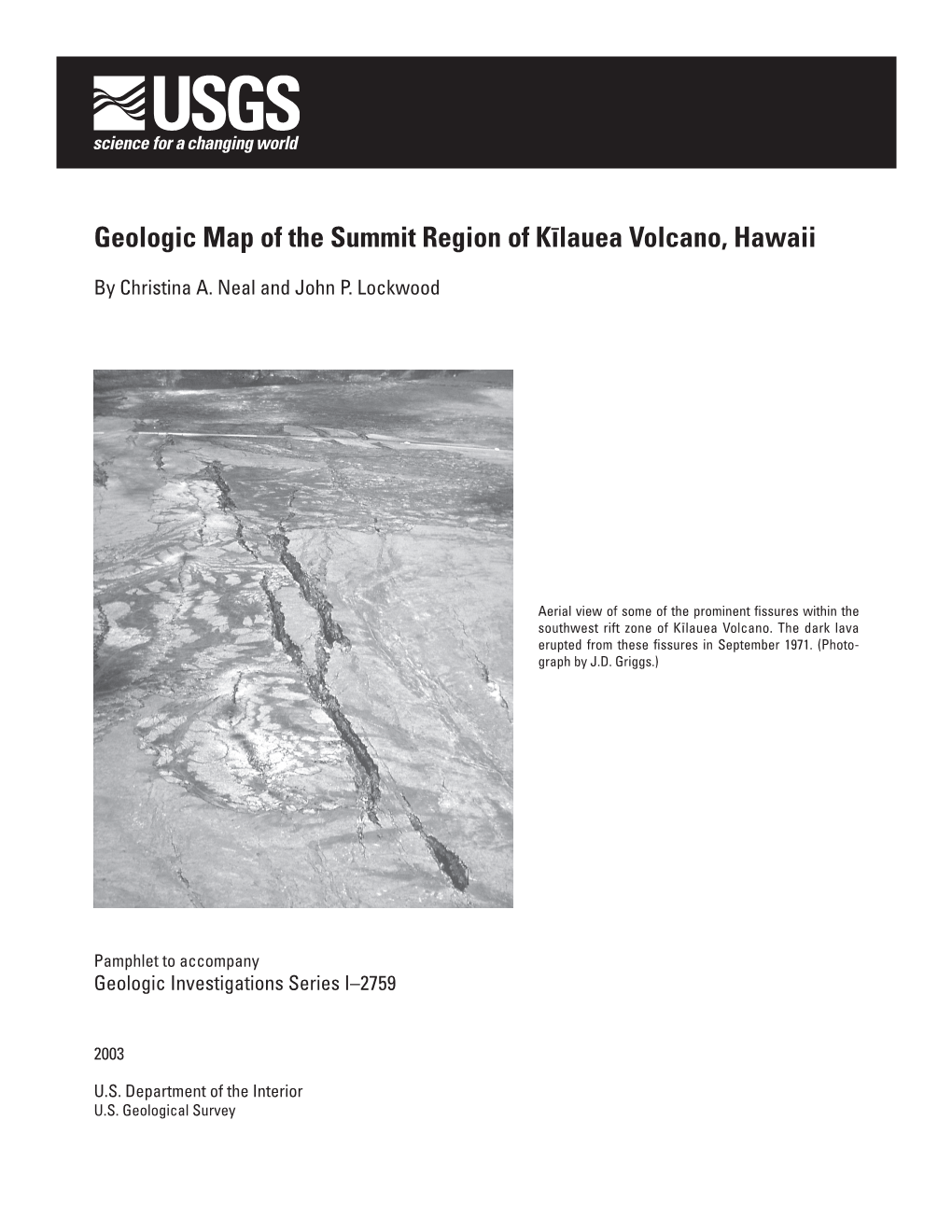 Geologic Map of the Summit Region of K´Lauea Volcano, Hawaii