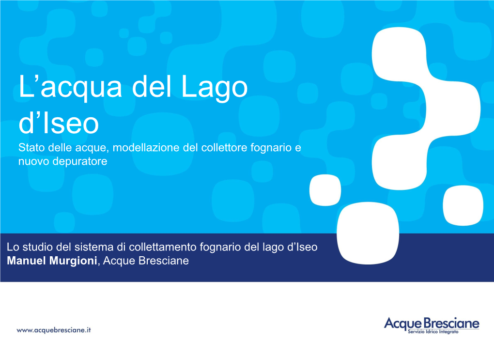 L'acqua Del Lago D'iseo