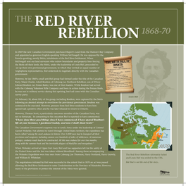 The Red River Rebellion 1868-70