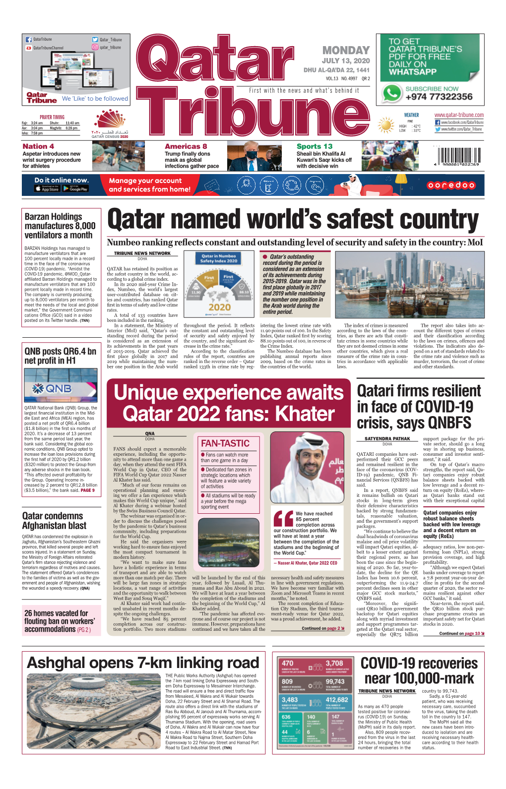 Qatar Named World's Safest Country