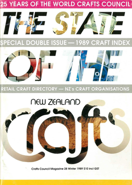 New Zealand Crafts Issue 28 Winter 1989