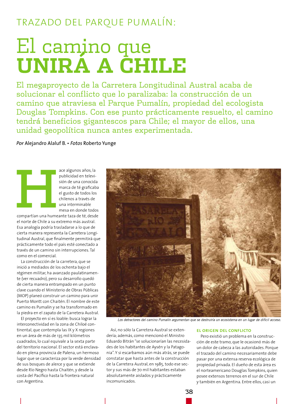 El Camino Que Unirá a Chile