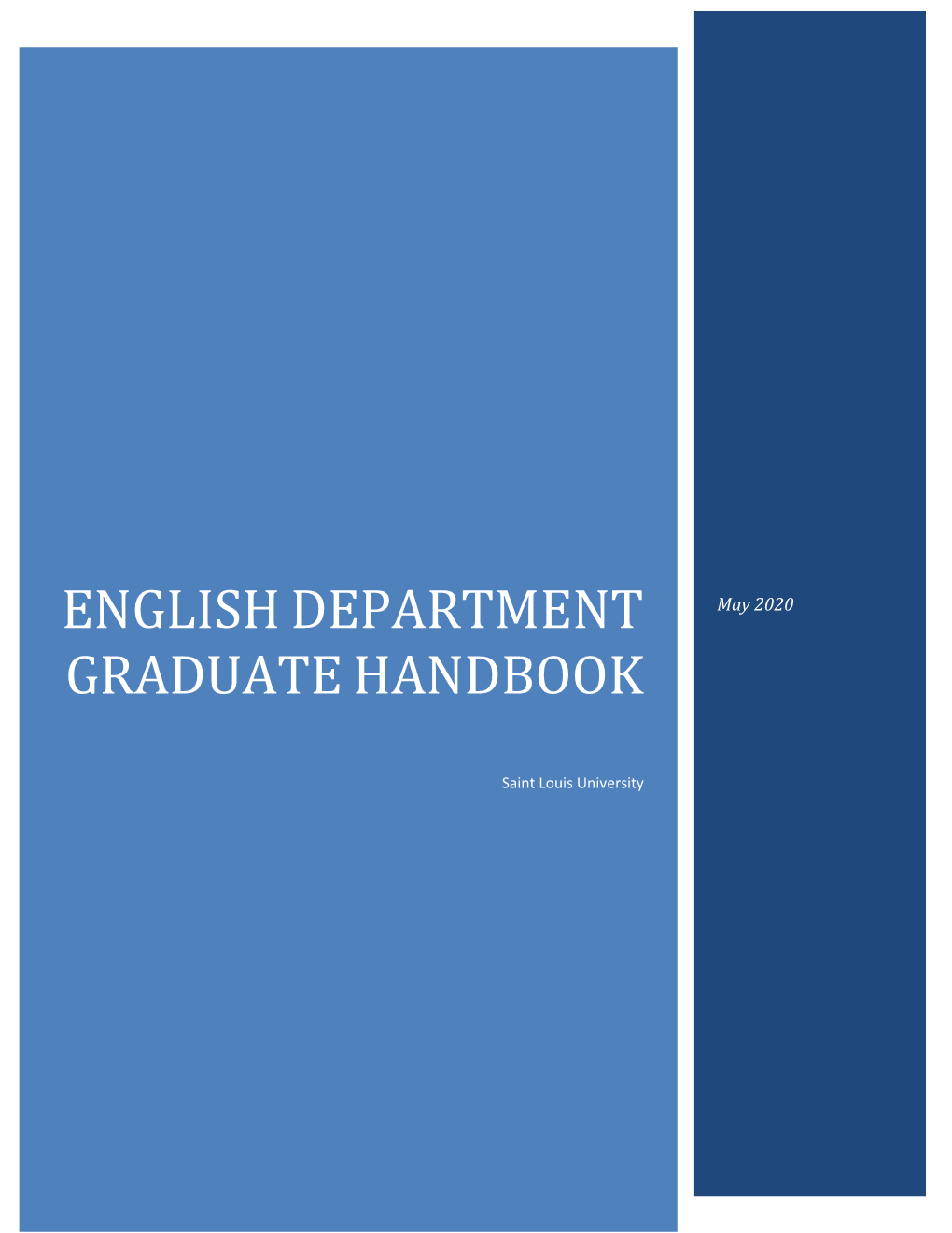 Englishdepartment Graduatehandbook