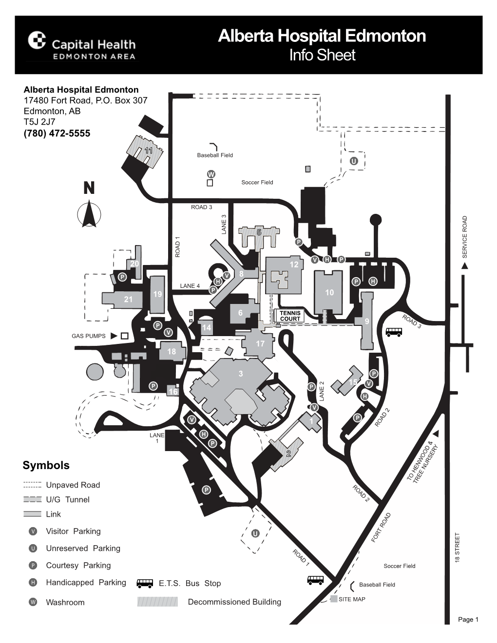 Alberta Hospital Edmonton Info Sheet