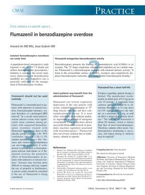 Flumazenil in Benzodiazepine Overdose