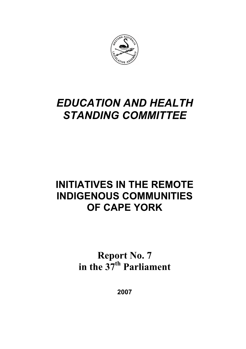 Education and Health Standing Committee