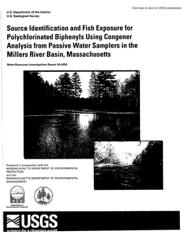 Source Identification and Fish Exposure for Polychlorinated Biphenyls Using Congener Analysis from Passive Water Samplers in the Millers River Basin, Massachusetts