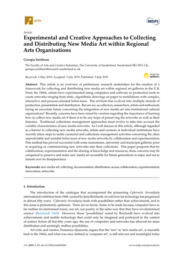 Experimental and Creative Approaches to Collecting and Distributing New Media Art Within Regional Arts Organisations