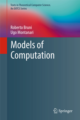 Models of Computation Texts in Theoretical Computer Science