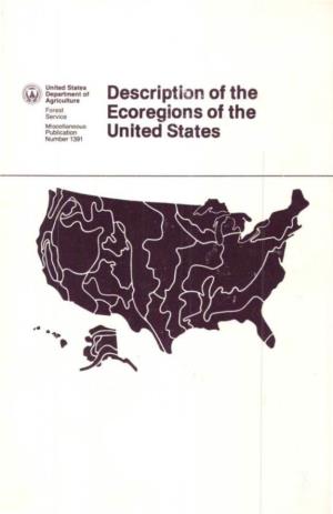 Description of the Ecoregions of the United States