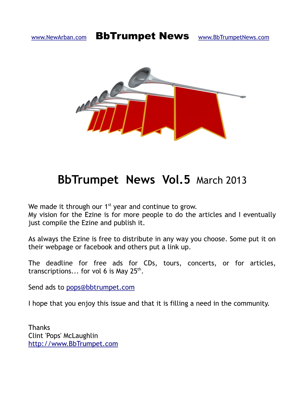 Bbtrumpet News Vol.5 March 2013