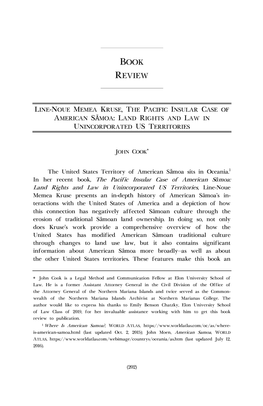 The Pacific Insular Case of American Samoa