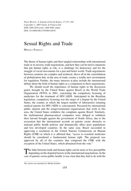 Sexual Rights and Trade