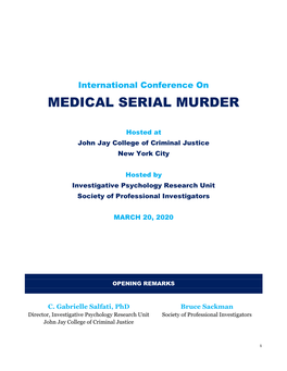 Medical Serial Murder