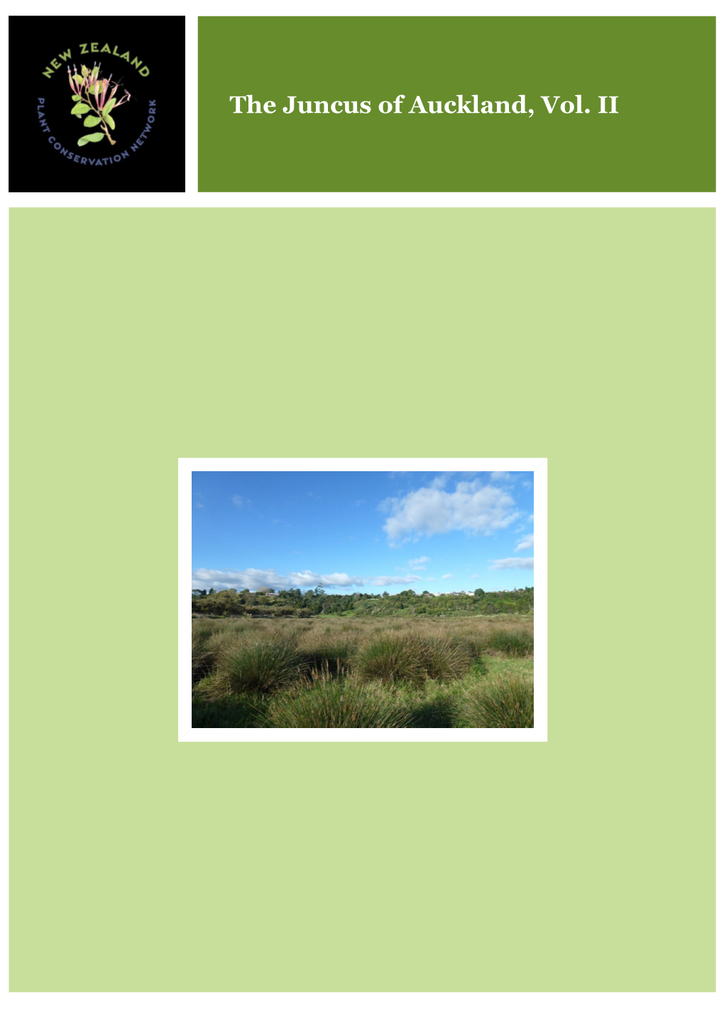 The Juncus of Auckland, Vol. II