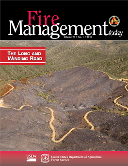 Fire Management Today Is Published by the Forest Service of the U.S