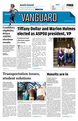 Tiffany Dollar and Marlon Holmes Elected As ASPSU President, VP