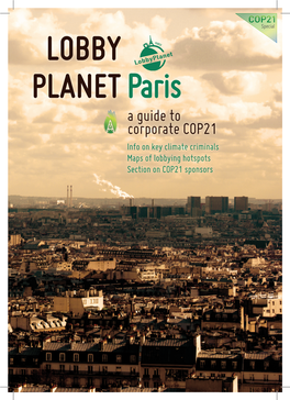 Lobby Planet Paris. a Guide to Corporate Cop21