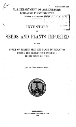 Seeds and Plants Imported