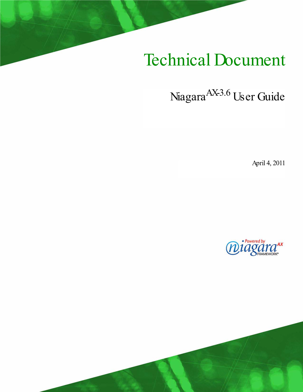 Niagaraax 3.6 User Guide