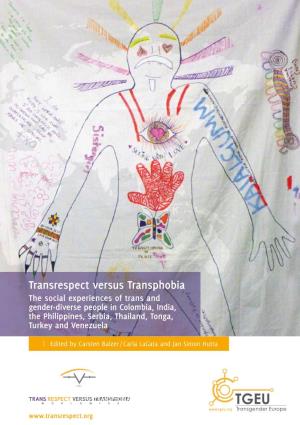 Transrespect Versus Transphobia Worldwide Project with a Donation
