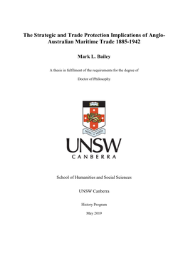 Australian Maritime Trade 1885-1942