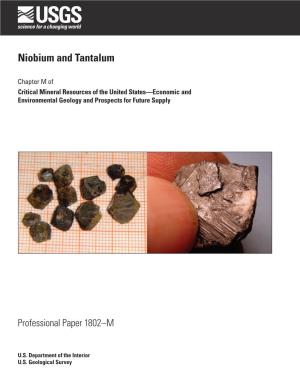 Niobium and Tantalum
